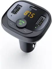 Car Bluetooth FM Transmitter Bentmax Bluetooth 5.0 Car Adapter with USB and T...