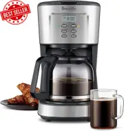 Aroma Style Electric Drip Coffee Maker, Brushed Stainless Steel, LCM700BSS, Dura