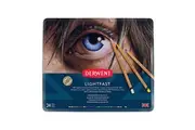 24PK Derwent Lightfast Drawing Colouring Oil-Based Art Coloured Pencil w Tin