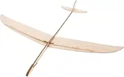 Milisten Elegant Wooden Plane Toy Hand Thrown for Indoor Outdoor Play Long Distance Glider