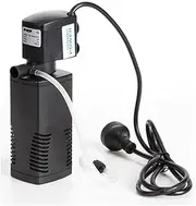 Dynamic Power 8W 600L/H Submersible Aquarium Filter Pump, 1.0m Lift Height, 3-in-1 Filtration, Circulation & Aeration for Freshwater & Saltwater Tanks up to 50L