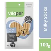 Vitapet Jerhigh Milky Sticks Dog Treats (100g)