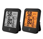 [2 Pack] TIQUS Hygrometer Humidity Gauge Indicator Digital Indoor Thermometer