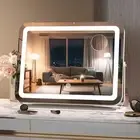 Makeup Vanity Mirror with Lights, 15" L x 11" W LED Tabletop Make up 15” x 11”