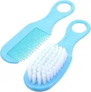 ANDRESLAD Infant Hair Brush and Comb Set Soft Static-Free Promotes Brain Development Safe for Scalp