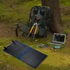 12V 200W Folding Solar Panel Blanket Flexible Solar Mat Mono Power USB Regulator