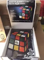 Vintage 1981 Rubik's Cube THE IDEAL SOLUTION Puzzle Solution Store Display 12 Pc