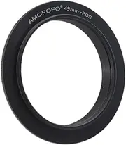 49 mm to EOS Retro Adapter Macro Reverse Ring Adapter Ring for Canon EOS Cameras T6s (760D), T7i, T6, SL1(100D) and XS (1000D), 60D & 70D, 77D, 80D, 10D, 20D, 30D, 30D, 4 0D,500 D, 5D, 5DMark II