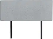 Linen Fabric Queen Bed Deluxe Headboard BedHead - Stone Grey