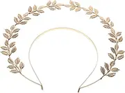[TEMPNAP] Goddess Costume Accessory Pearl Headband Hair Wrap for Weddings Festivals and Formal Events Comfortable Fit for Elegant Occasions Golden