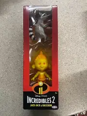 Disney Pixar Incredibles 2 Fire Jack-Jack and Raccoon Action Figures Set New