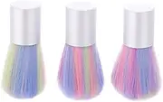 MERRYHAPY Portable Nail Dust Cleaning Brush Nail Duster Brush Set Art Salon Tools