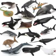 Fantarea 17 PCS Ocean Sea Marine Animal Model Figures Sperm Whale Shark Figur...