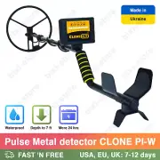 Pulse Metal Detector CLONE PI-W Waterproof Coil Detection Depth 7ft