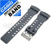 Genuine Casio Watch Band - G-Shock GA-110 GA-110TS-8A2 - Grey Resin Rubber Strap
