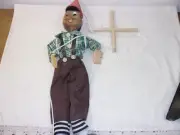 VINTAGE WOODEN MARIONETTE PUPPET Disney's PINOCCHIO