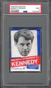 (POP 2) 1968 Philadelphia ROBERT F KENNEDY Unopened Wax Pack PSA 9 HIGHEST GRADE