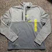Callaway Men's Mock Neck Quarter Zip Tech Fleece Golf Jacket Pullover Size M
