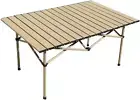 Camping Table, Portable Folding Picnic Table with Widen Desktop for Camping Outd