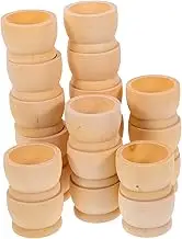 CIMAXIC 20Pcs Wooden Egg Cups Durable Easter Egg Holders for Home Decoration Non Slip Design for Adults Party Favors