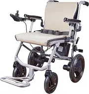 Folding Electric Wheelchair Compact Power Wheelchair, Intelligent Lightweight Power Chair for Travel Outdoor Home