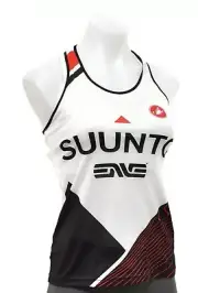 Castelli Suunto Pro Team Women Wildwood Run Singlet XS SML MED ENVE Triathlon