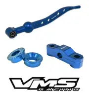BLUE VMS RACING SHORT THROW SHIFTER & F+R CNC SOLID BUSHINGS FOR HONDA ACURA