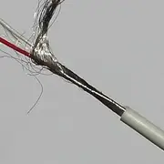 2 Core Silver-Plated Medical Silicone Shielded Wire 30AWG Softness High Temperature Resistance Outer Diameter 2.4mm(30 m)