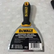 DEWALT 5" DXTT2-141 5-Inch Stainless Steel Putty Knife with Soft Grip Handle