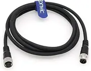 Eonvic Industrial M12 4 Pin Male to Female Sensor Cable M12 A Code Straight Aviation Connector Molding Electrical Cable Profibus Cable (4M)