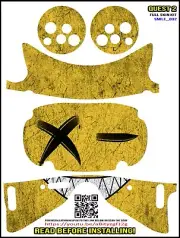 Smile_032 full wrap Skin kit that fits the Oculus Quest 2 with controller skins