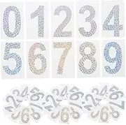 WHAMVOX Reflective House Numbers for Mailbox Inch Mailbox Decals Fade Water Resistant Numbers Stickers Set