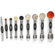 Catzon 9 Pcs Magnetic Measuring Spoons Stainless Steel for Cooking-Black