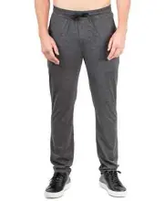 Natori Men's Enso Lounge Drawstring Pants, Charcoal Dark Gray, XL