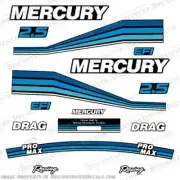 Fits Mercury 260 2.5L Pro Max Efi Racing Racing Partial Decals - Custom Blue