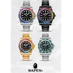 🇯🇵APE BAPEX® TYPE1 BAPEX CRYSTAL STONE 寶石彩虹圈 鑲鑽 機械錶 鋼錶 手錶