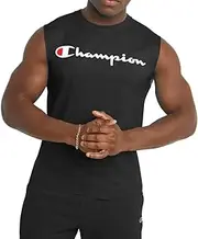 Champion Men's Classic Jersey Muscle Tee, Script Logo