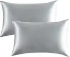 2pcs/set MulberrySilk Pillowcases for Hair and Skin, Super Soft and Breathable~