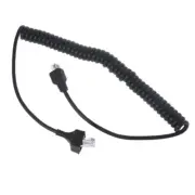 RJ-45 8 Pin to 8Pin Microphone Cable Extend Coiled Cord for Mobile Radio