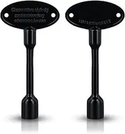 2pcs Universal Gas Valve Key, Fireplace Gas Key Fits for 1/4" & 5/16" Gas Valve/Ball Valve Fire Place Gas Valve Stems Replacement Gas Key for Fireplace Gas Fire Pits 4 Inch
