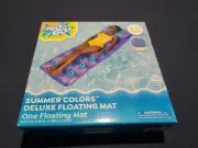 NEW! H2O Go Summer Colors Deluxe Floating Mat 6ft
