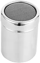 iplusmile 3Pcs Stainless Steel Seasoning Shaker Powder Dispenser for Icing Sugar Cocoa Flour and Spices Easy Clean Dust Cover Kitchen Essential