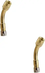 CHILDWEET 2pcs 135 135 Degree Adaptor Valve Compatible Metal Bar for Car/motorcycle Tire Stem Extender Easy Access