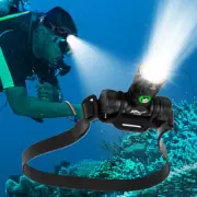 Diving Headlamp LED Scuba Headligh Underwater 60M Dive Lantern 3 Mode Torch