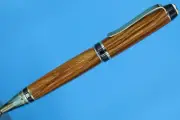 Classic Cigar Ballpoint Twist Pen in Gold Finish with Canary Wood