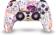 Official Anis Illustration Floral Chaos Art Mix Vinyl Faceplate Sticker Gaming Skin Decal Cover Compatible with Sony PlayStation 5 PS5 DualSense Controller