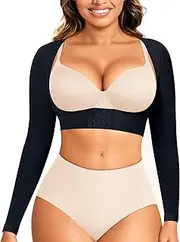 [LODAY] Arm Compression Sleeve Women Upper Arm Shaper Long Sleeve Shapewear Tops Faja Body Shpaer
