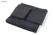 Jaspa Herington Egyptian Cotton BATH TOWELS – ACCESSORY PACK - Charcoal
