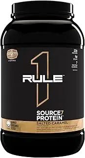 Rule1 R1 Source7 Multi-Source Protein Blend 1.98 lb, Salted Caramel (23 Servings)