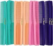 7 inch All Purpose Hair Comb. Hair Cutting Combs. Barber's & Hairstylist Combs. Fresh Mix 12 Units.